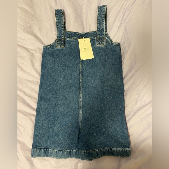NWT Sézane Alexei Denim Shortalls Romper, size 2 / 34 - Picture 11 of 11
